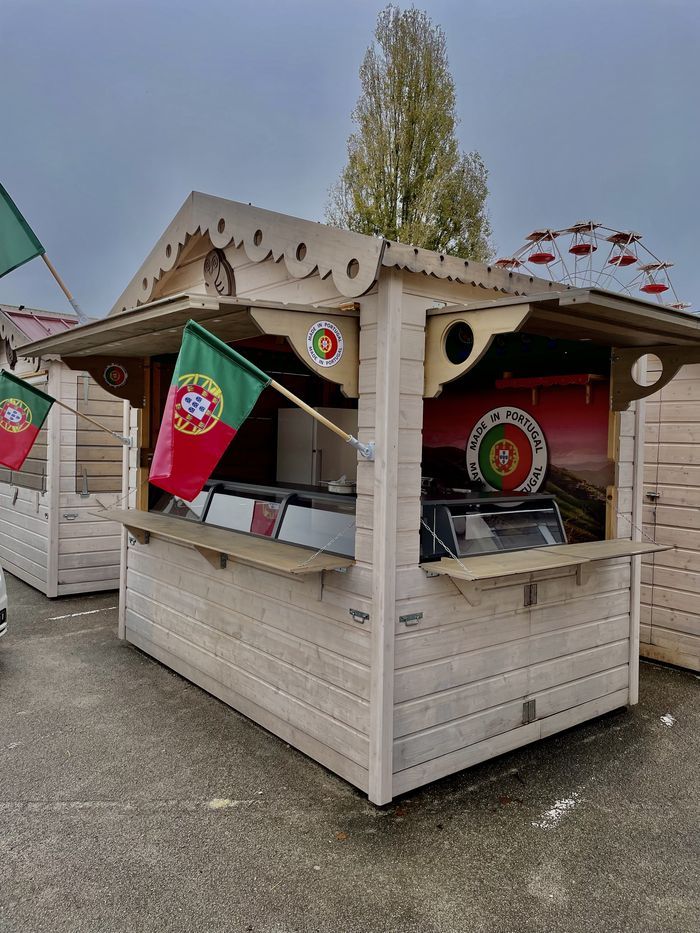 Chalet en bois de Noël
