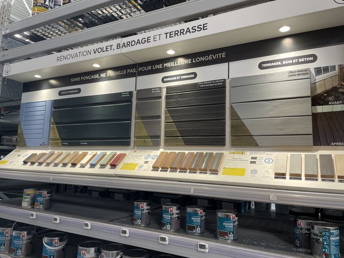 PLV bardage et terrasse